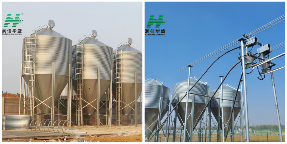 chicken farm automatic feed silo