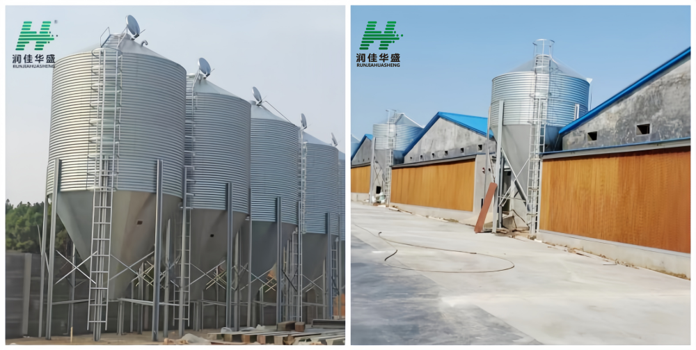 pig farm feed silo