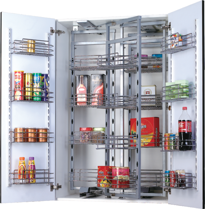 Soft-stop Pantry Unit Pull Out Basket
