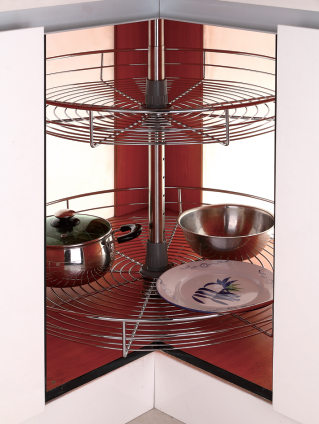 360 Degree Rotating Kitchen Magic Corner Basket