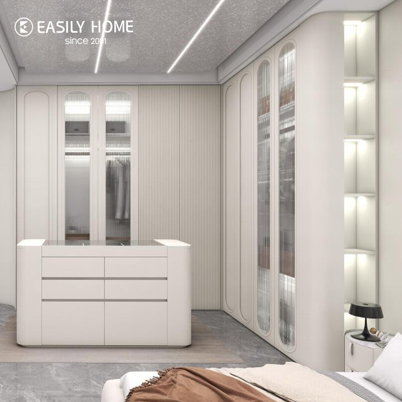 ​Bedroom Closet White Wardrobe French Style