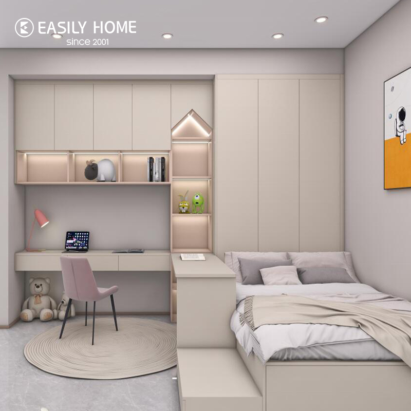 Habitación para niños con cama doble