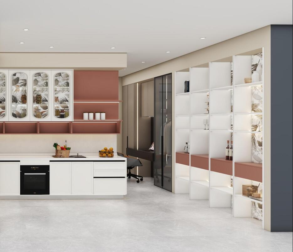 L-shaped kitchen customization