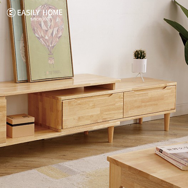 TV Cabinet Living Room Storage Unit Natural Style