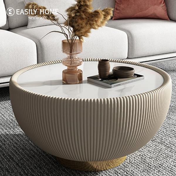 Creamy Style Coffee Table Design