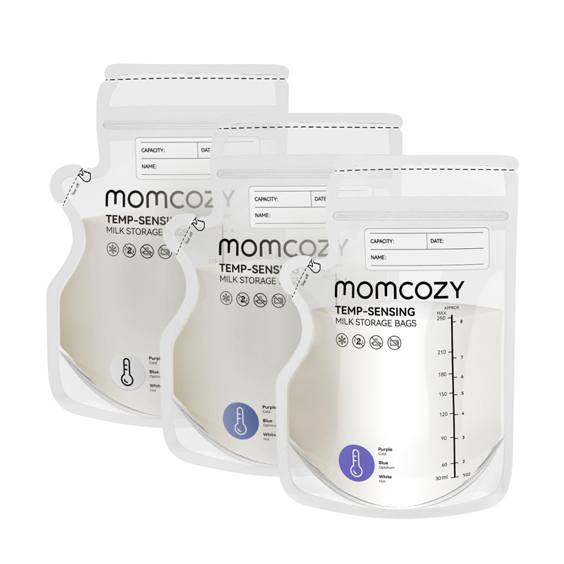 Bag BPA-free Breast Milk Storage Bag with Temperature Sensing Ring