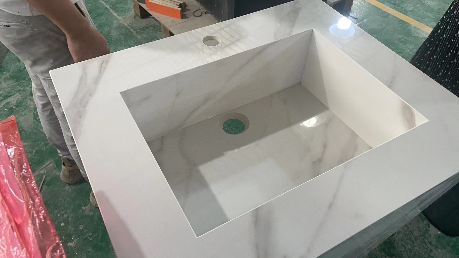 Sintered Stone Full Body Wash Basin