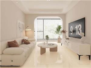 Matte Beige Marble Look Porcelain Tile