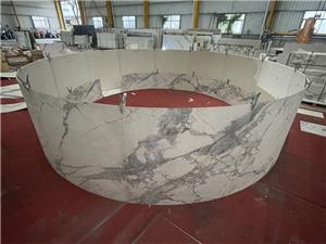 가열 굽힘 굽힘 소결 돌 도자기 벽 타일