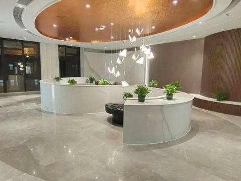 The advantages of heat bent sintered stone in application