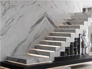 Customized Marble look Sintered Stone Stair