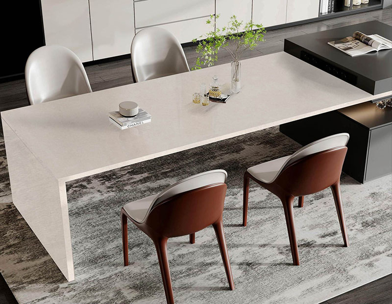 Beige Sintered Stone Matt Slab for Table Tops