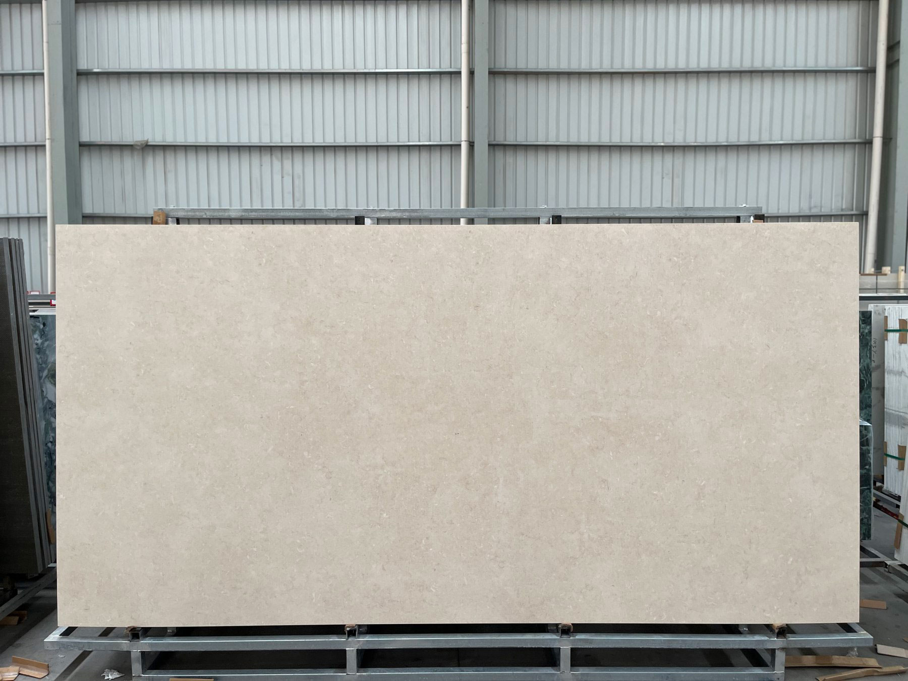 Beige Sintered Stone Matt Slab for Table Tops