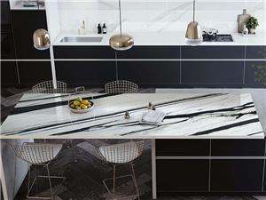 Panda White Sintered Stone Panel for Dining Table Top