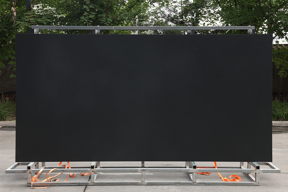 Matte Black Sintered Stone Countertop for Modern Kitchens
