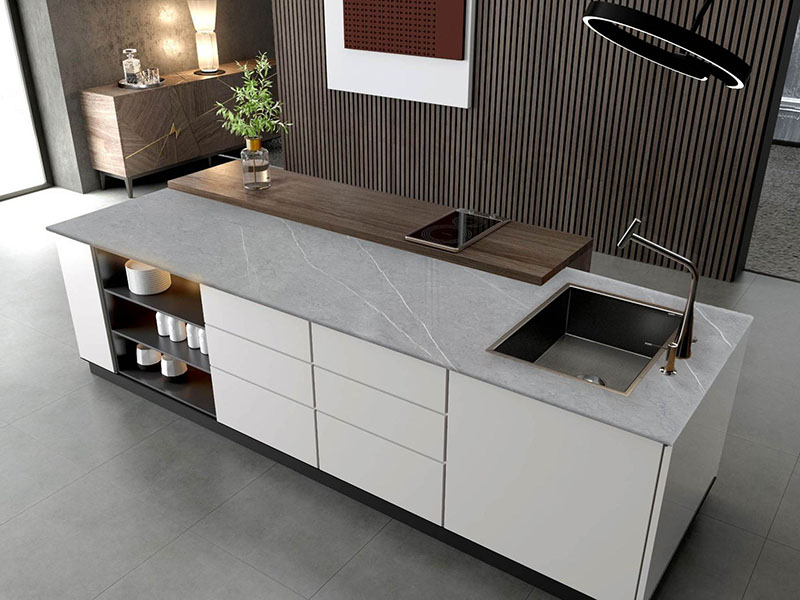 Armani Light Grey Sintered Stone Countertops – Clean, Durable & Modern