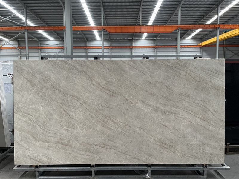 Taj Mahal Sintered Stone Kitchen Countertop | Marble Look Luxury Surface