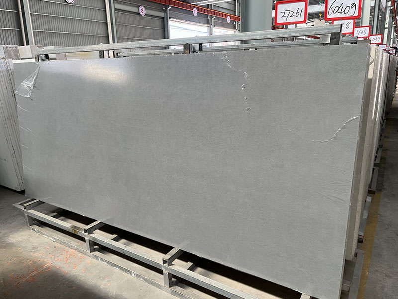 Concrete Grey Textured Sintered Stone Slab