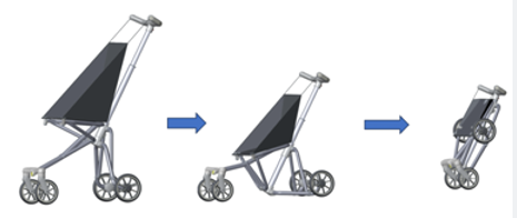 Lightweight baby stroller