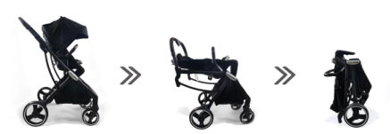 High landscape baby stroller