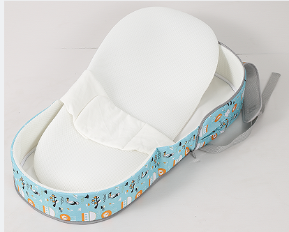 Portable folding baby bed