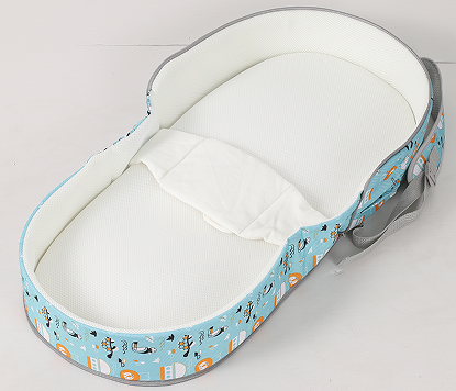 Portable folding baby bed