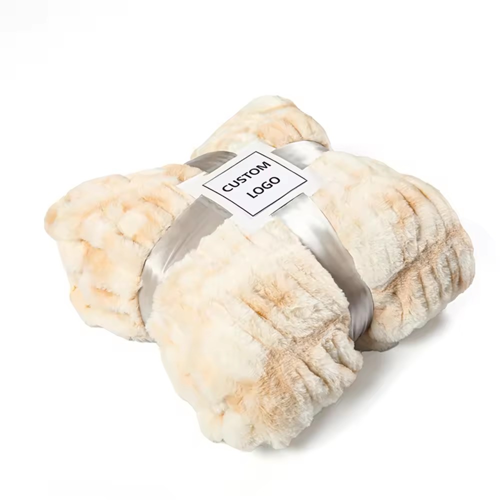 Double Sided Fleece Throw Blanket