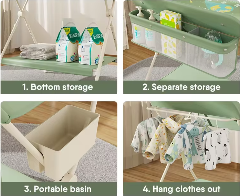 moveable infant changing table