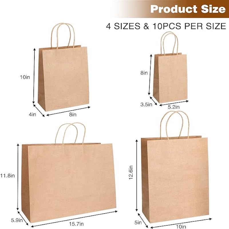 kraft tote bags