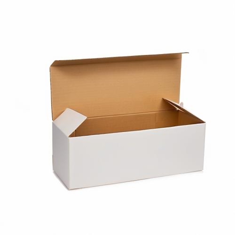 white cardboard boxes