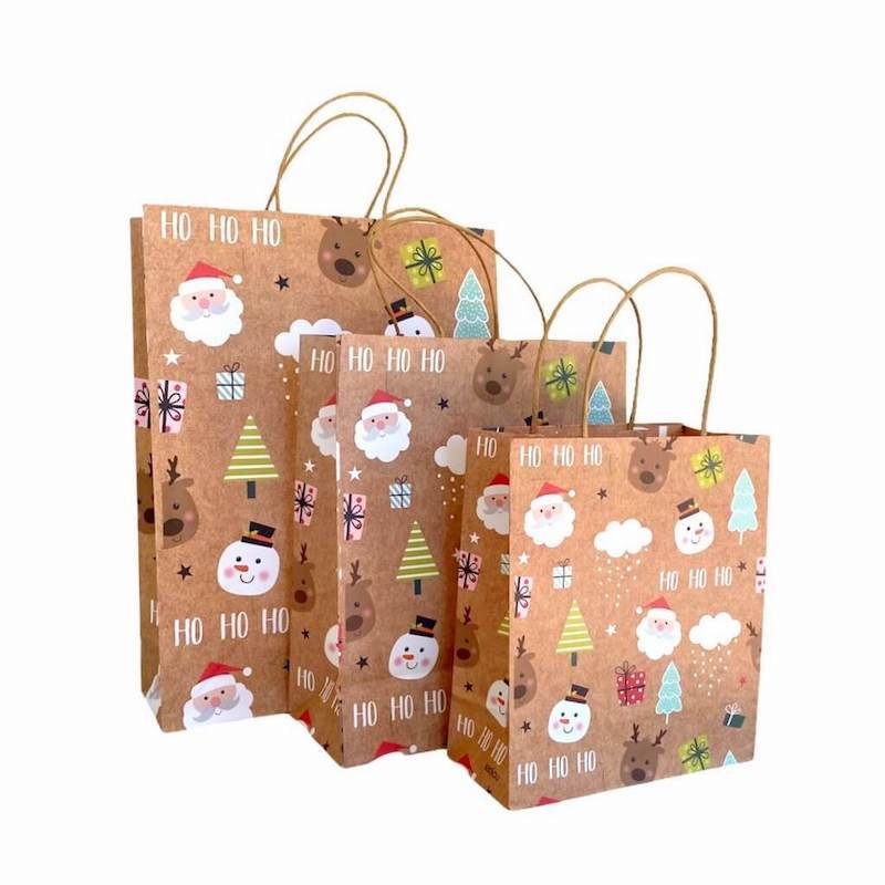 brown paper christmas bags