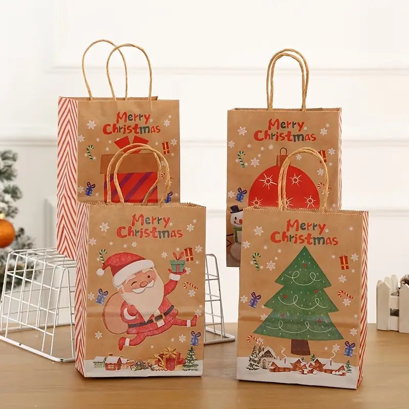 brown paper christmas bags