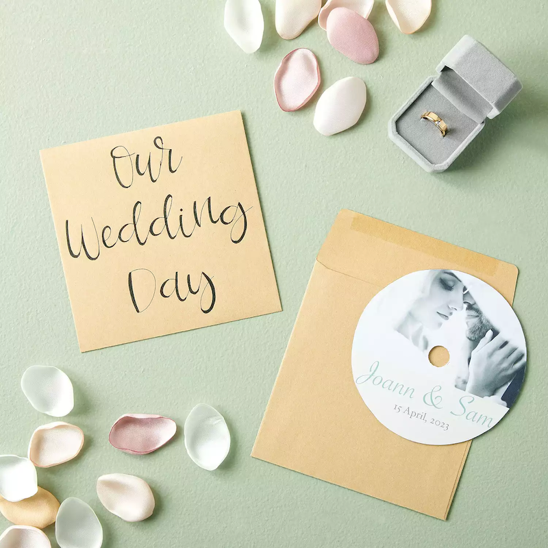 white square envelopes