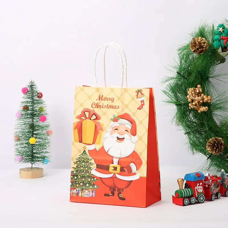 brown paper christmas bags