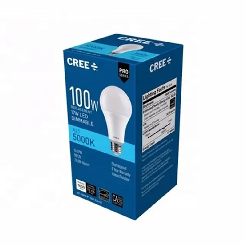 תיבת אריזת נורת LED אישית