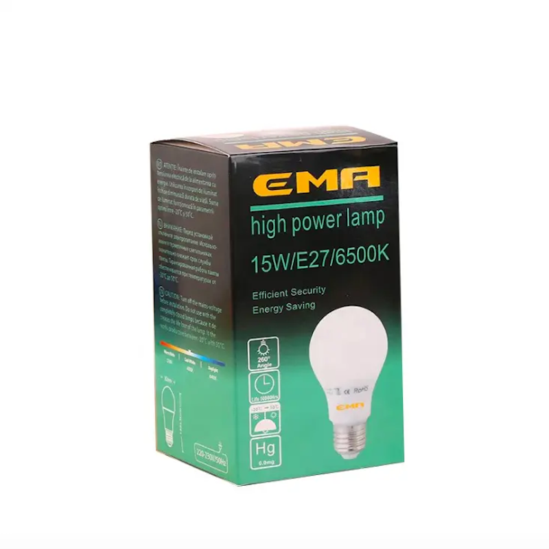 תיבת אריזת נורת LED אישית