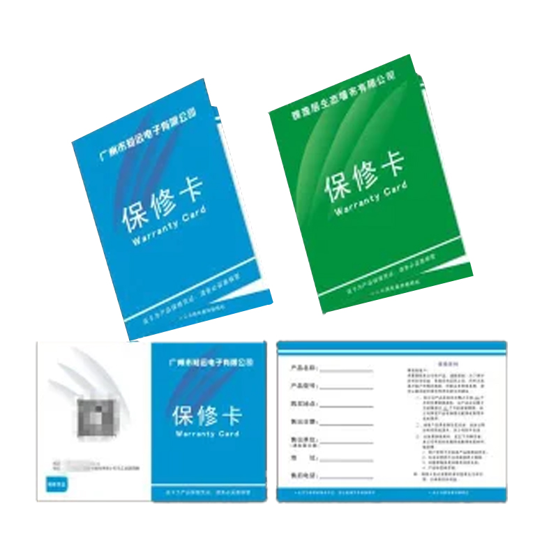 product warranty card
