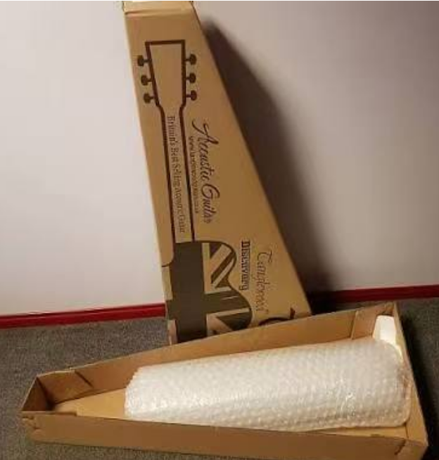 cardboard guitar box