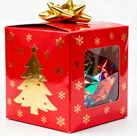 gift box clear window