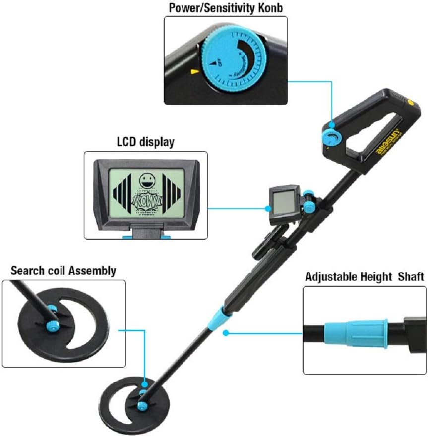 Metal Detector per principianti Gold Treasure LCD impermeabile