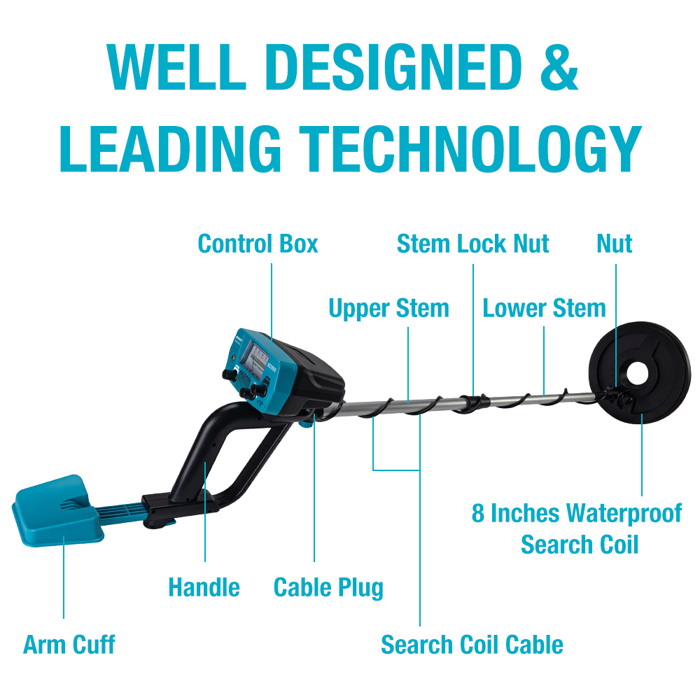 Pang-adultong Adjustable Metal Detector Pinpointing Display