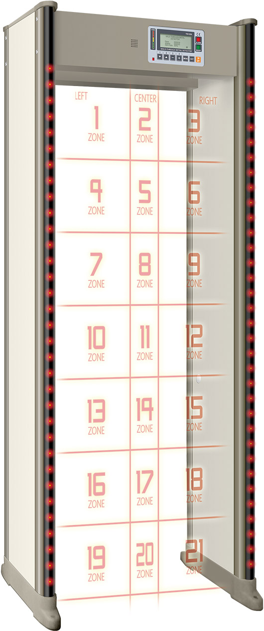 Maglakad sa Arch Metal Detector Security Door Frame