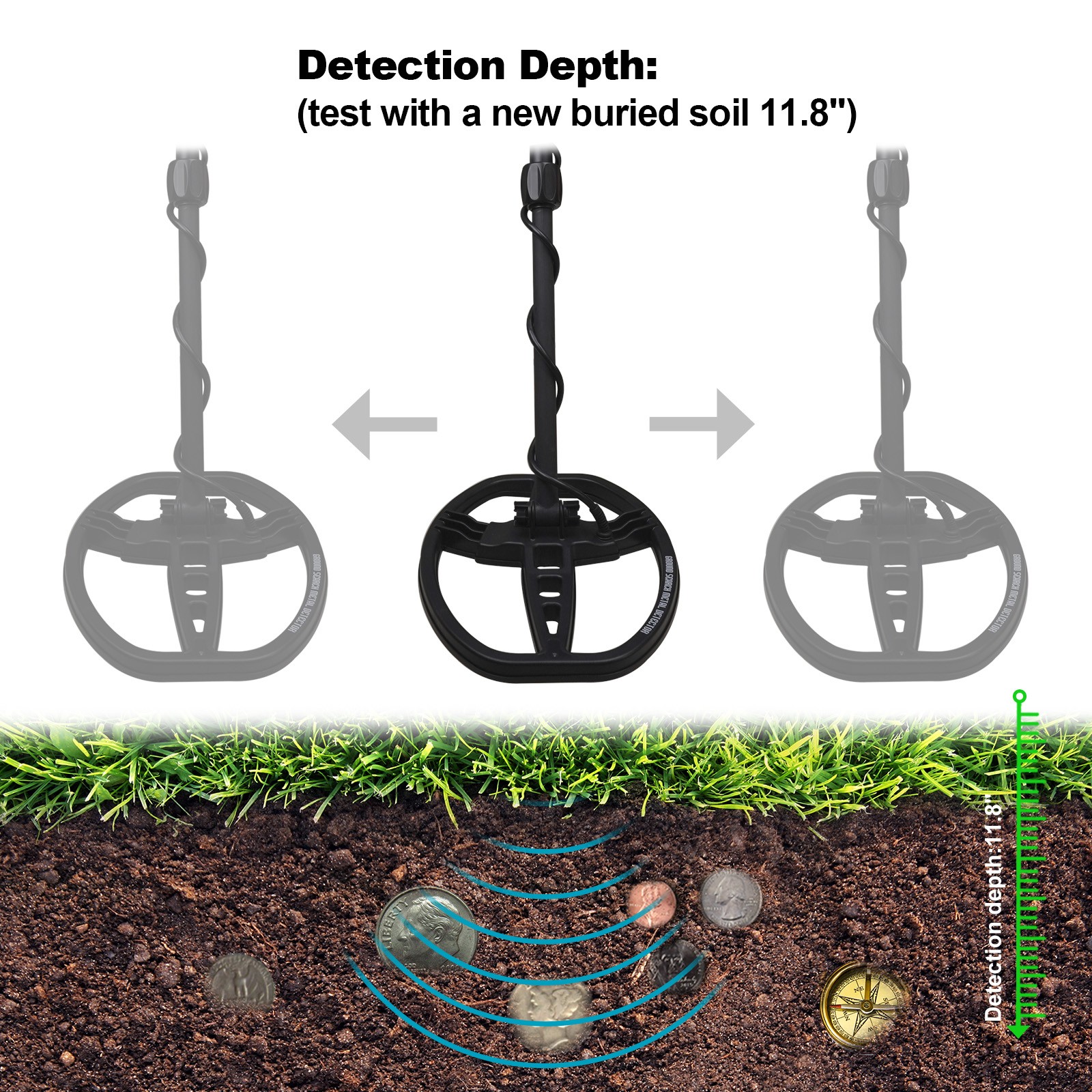 Deep search metal detector