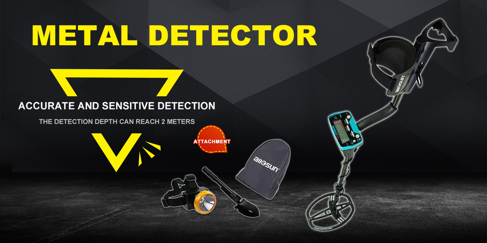 Professional waterproof high accuracy metal detector