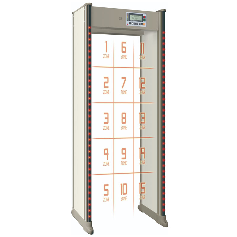 Sikkerhedsscanning Single Zone Walk-thru Metal Detector Gate