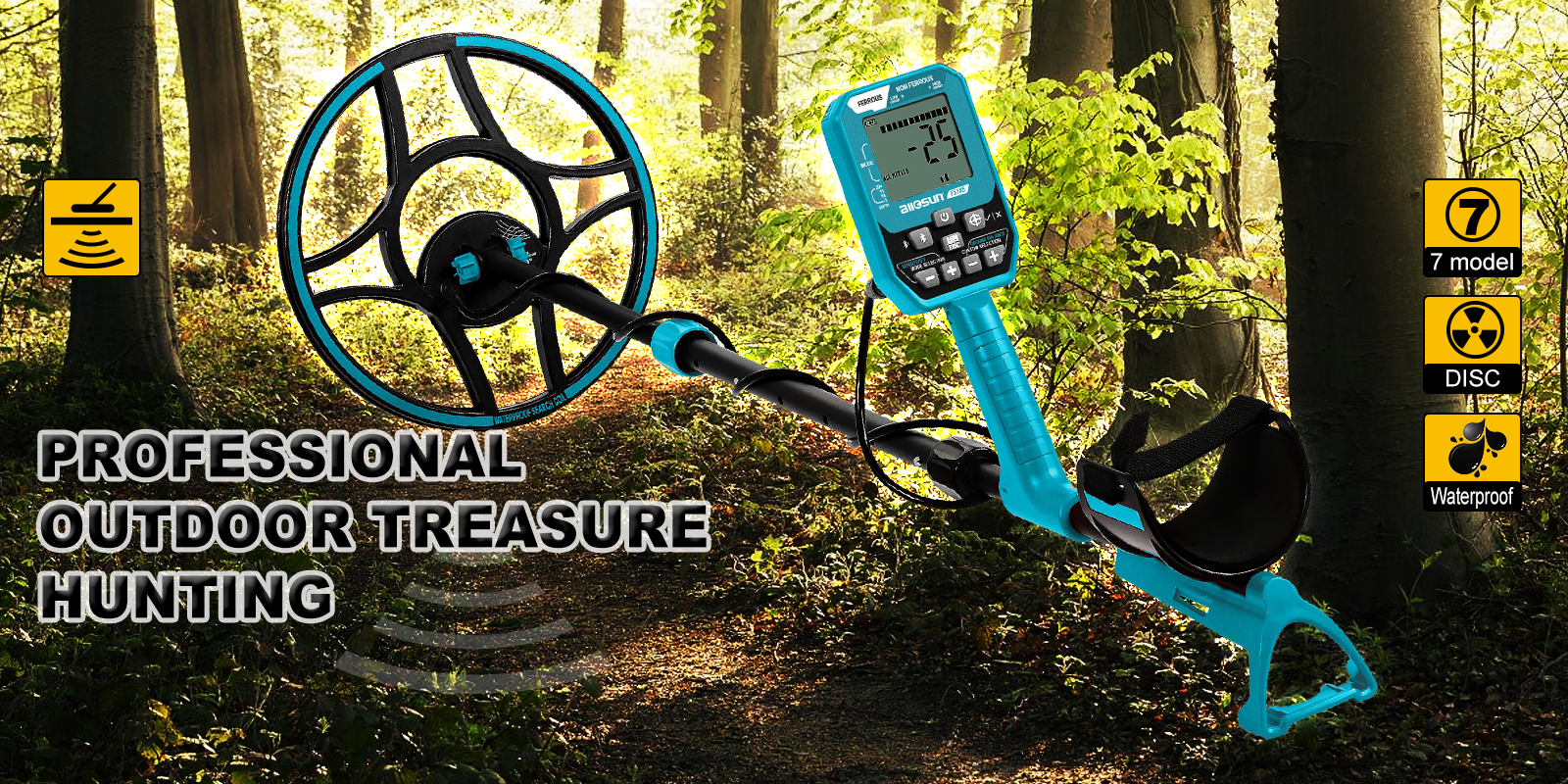 Underground gold metal detector