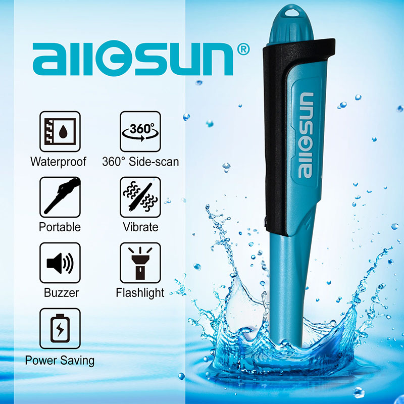 Fully Waterproof Gold Metal Detector Pinpointer Finder