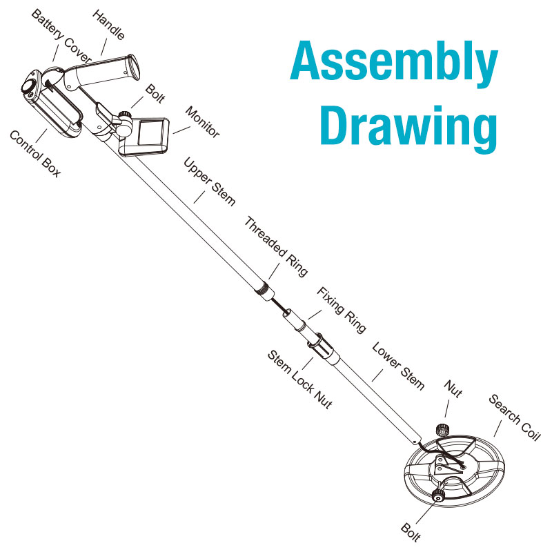 Kids Outdoor Adventure Treasure Metal Detector Finding Tool
