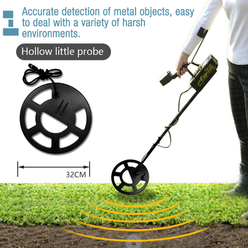 Waterproof silver copper golden metal detector LED