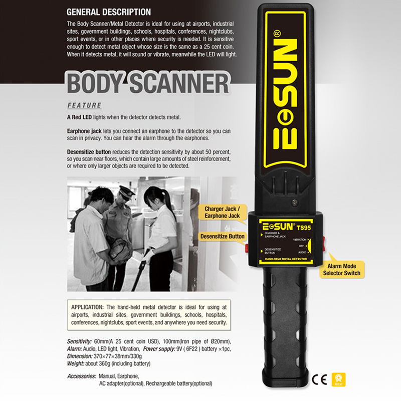 Portable underwater metal detector